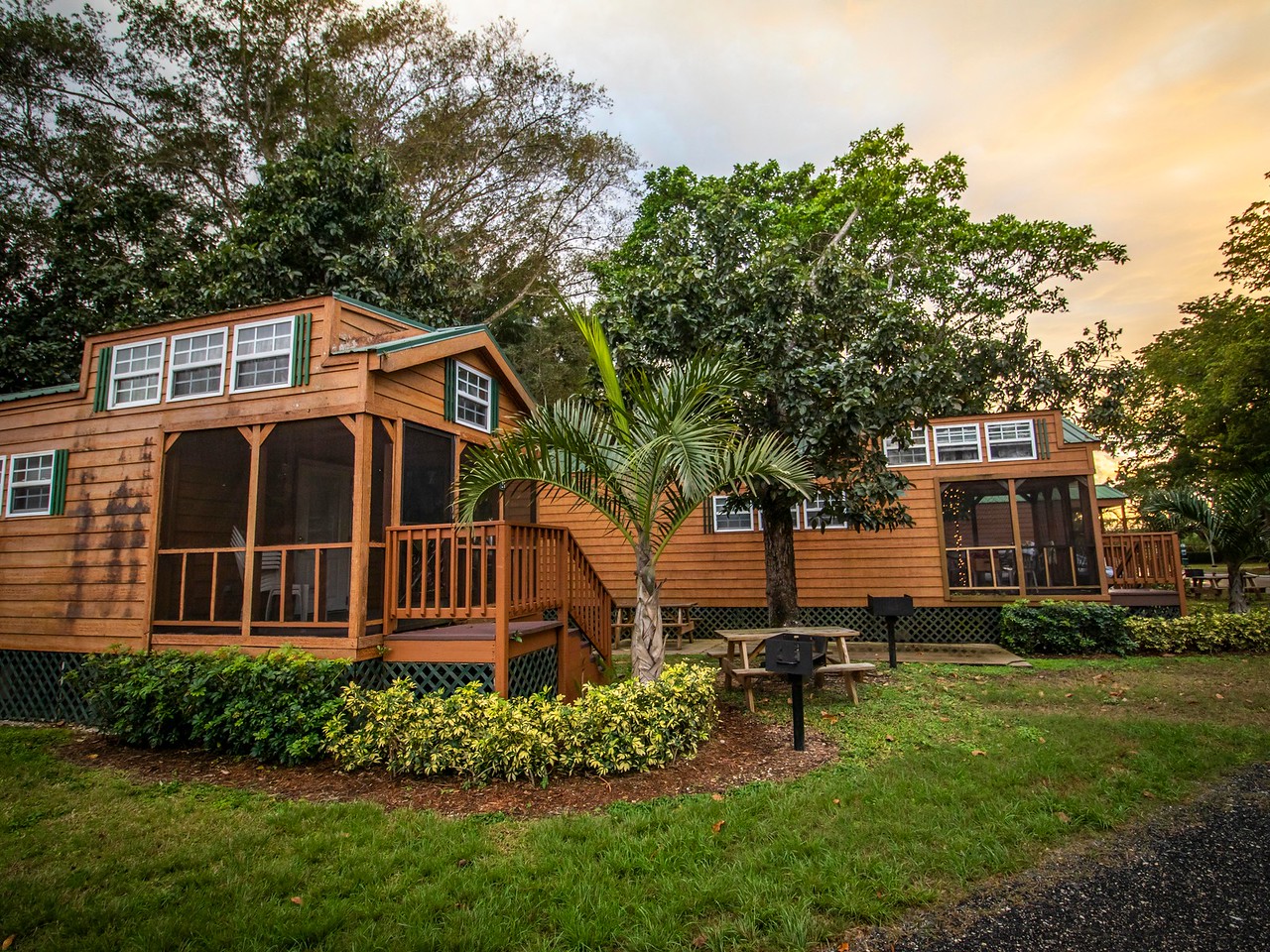 two neighboring vacation rental lodges in Florida